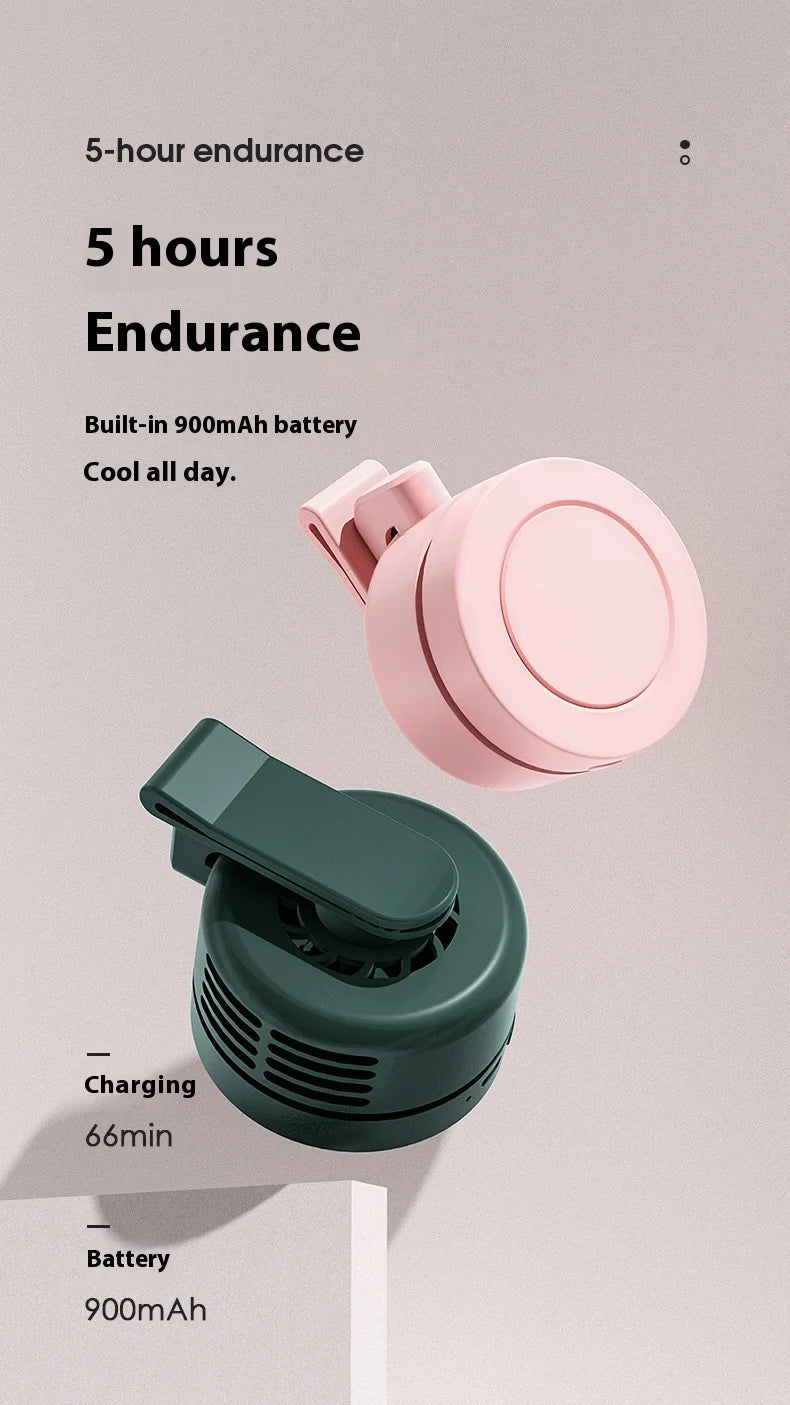 Aurevia Breeze™ | Ventilador Portátil 360° de 3 Velocidades
