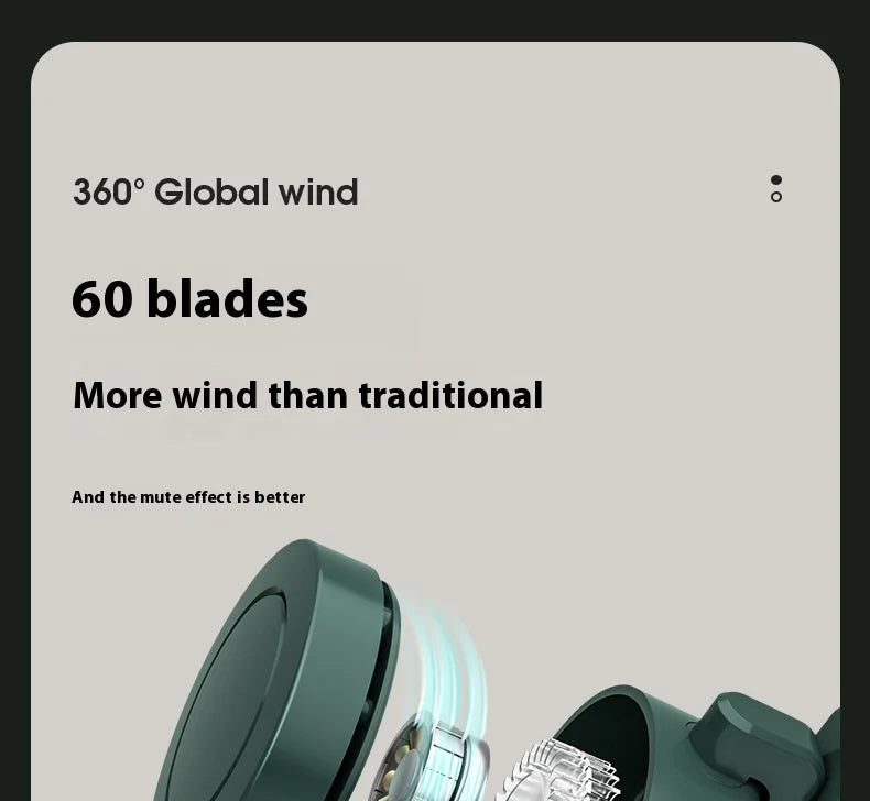 Aurevia Breeze™ | Ventilador Portátil 360° de 3 Velocidades