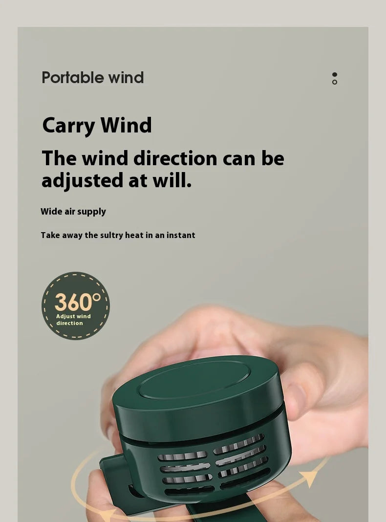 Aurevia Breeze™ | Ventilador Portátil 360° de 3 Velocidades